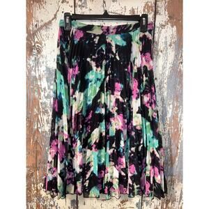 Whistles Pleated midi skirt size 6 abstract